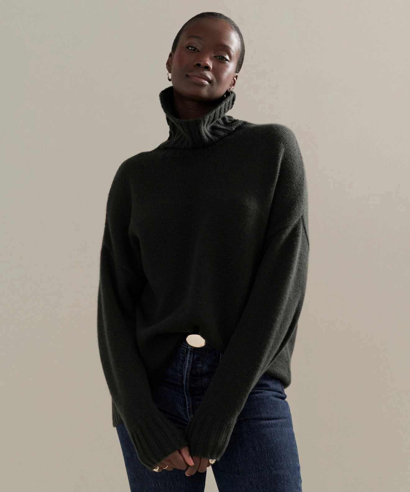 Chilly Wardrobe Layered Knitwear Cashmere Porter Turtleneck