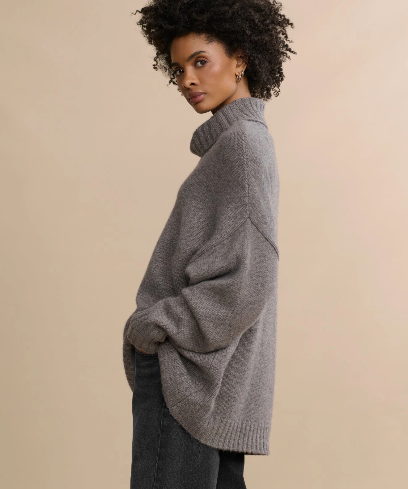Cashmere Porter Turtleneck Sleek Comfort Casual Comfort Wear