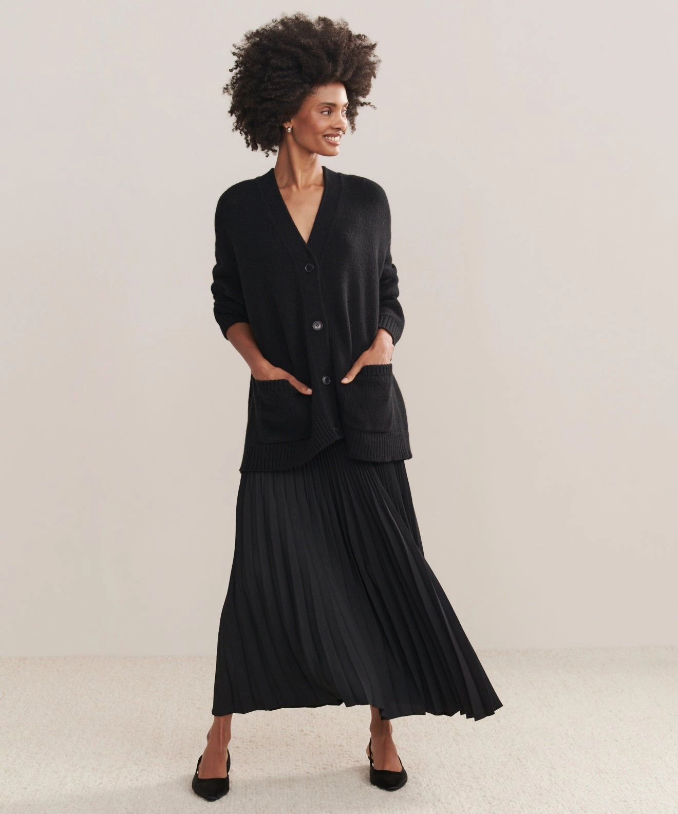 Cashmere Spencer Cardigan Cozy Performance Easy Fit