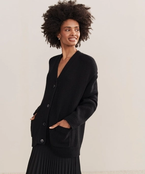 Wrinkle Resistant Cashmere Spencer Cardigan