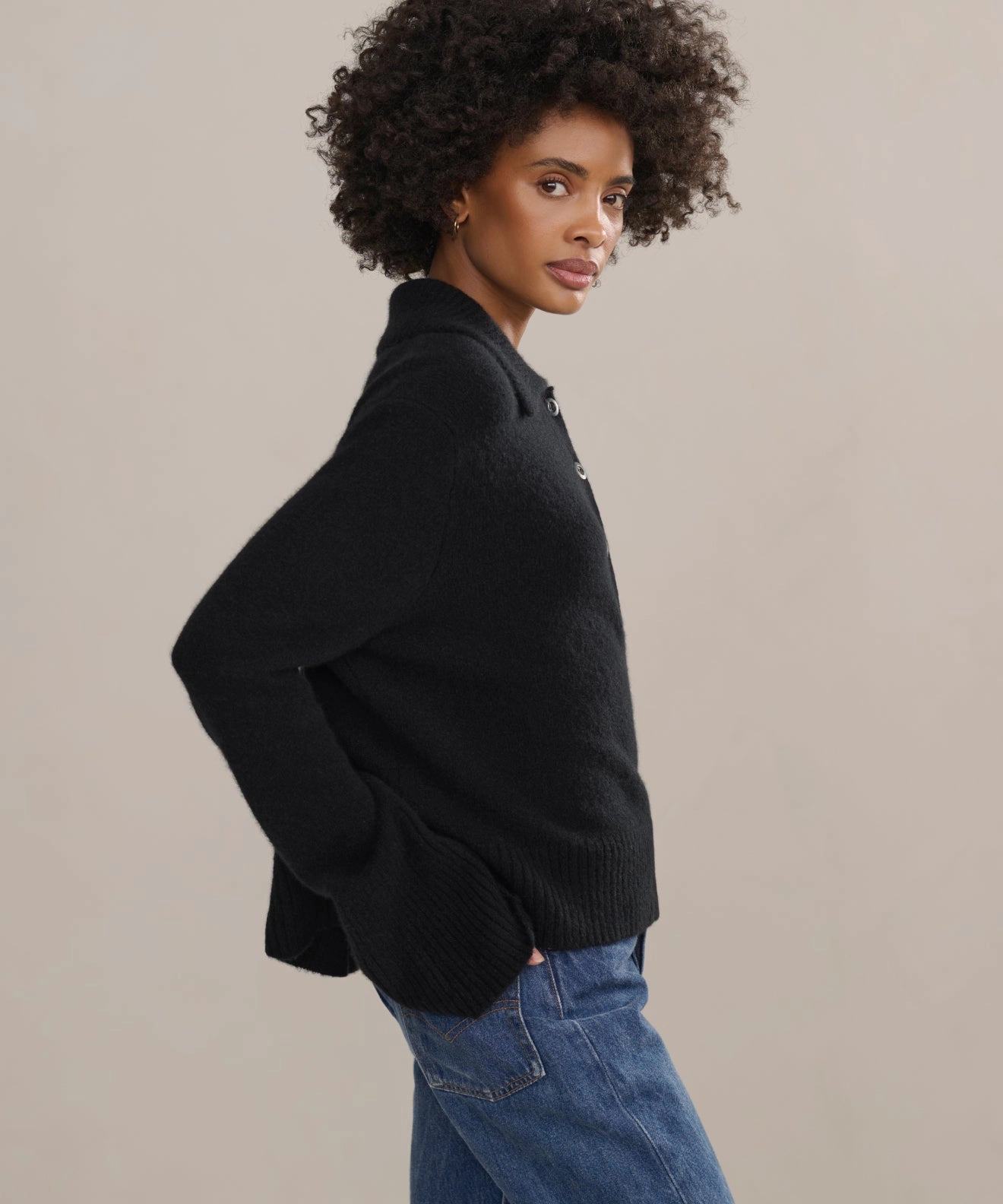 Cashmere Stevie Polo Chic Design Comfy Hug