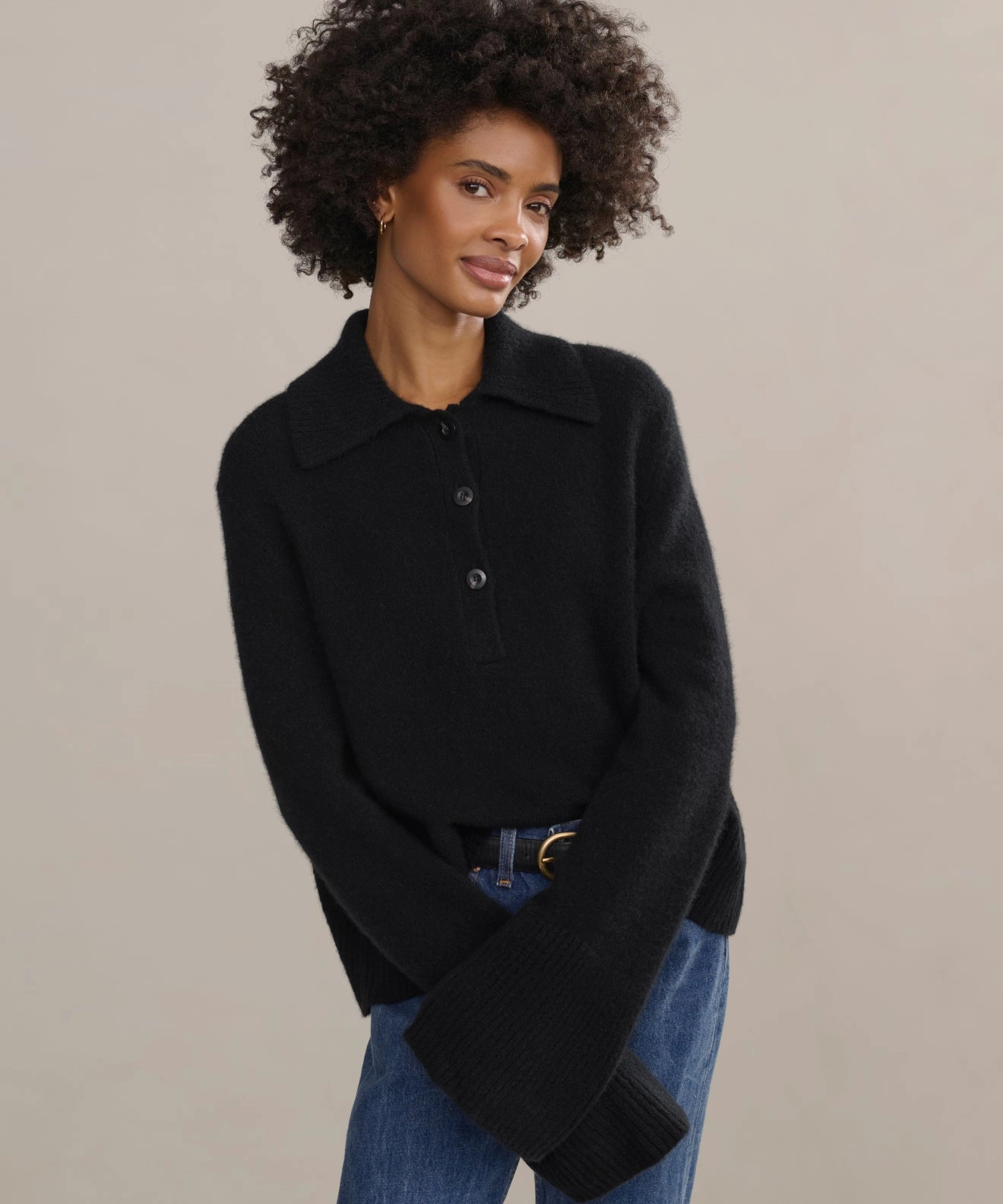 Breathable fabric Cashmere Stevie Polo