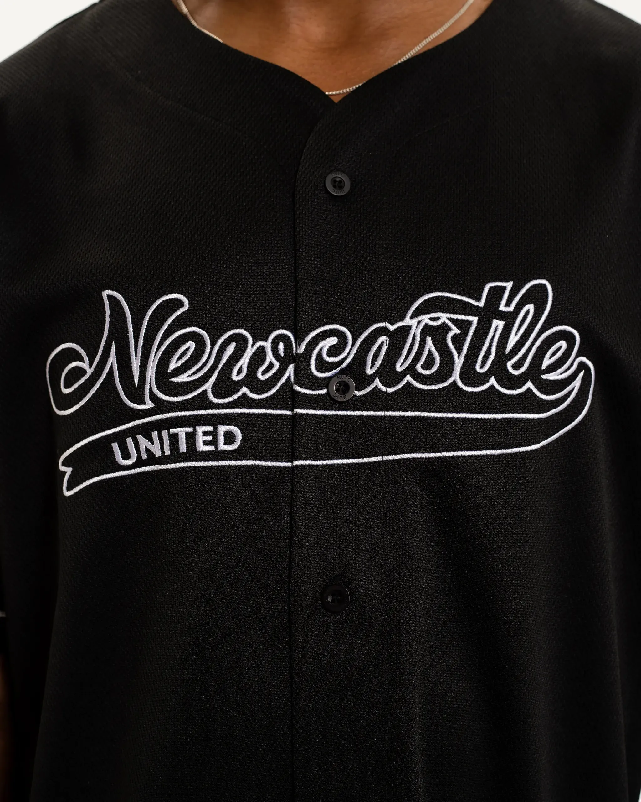 Newcastle United Men's Mesh Baseball Jersey Layering Wear