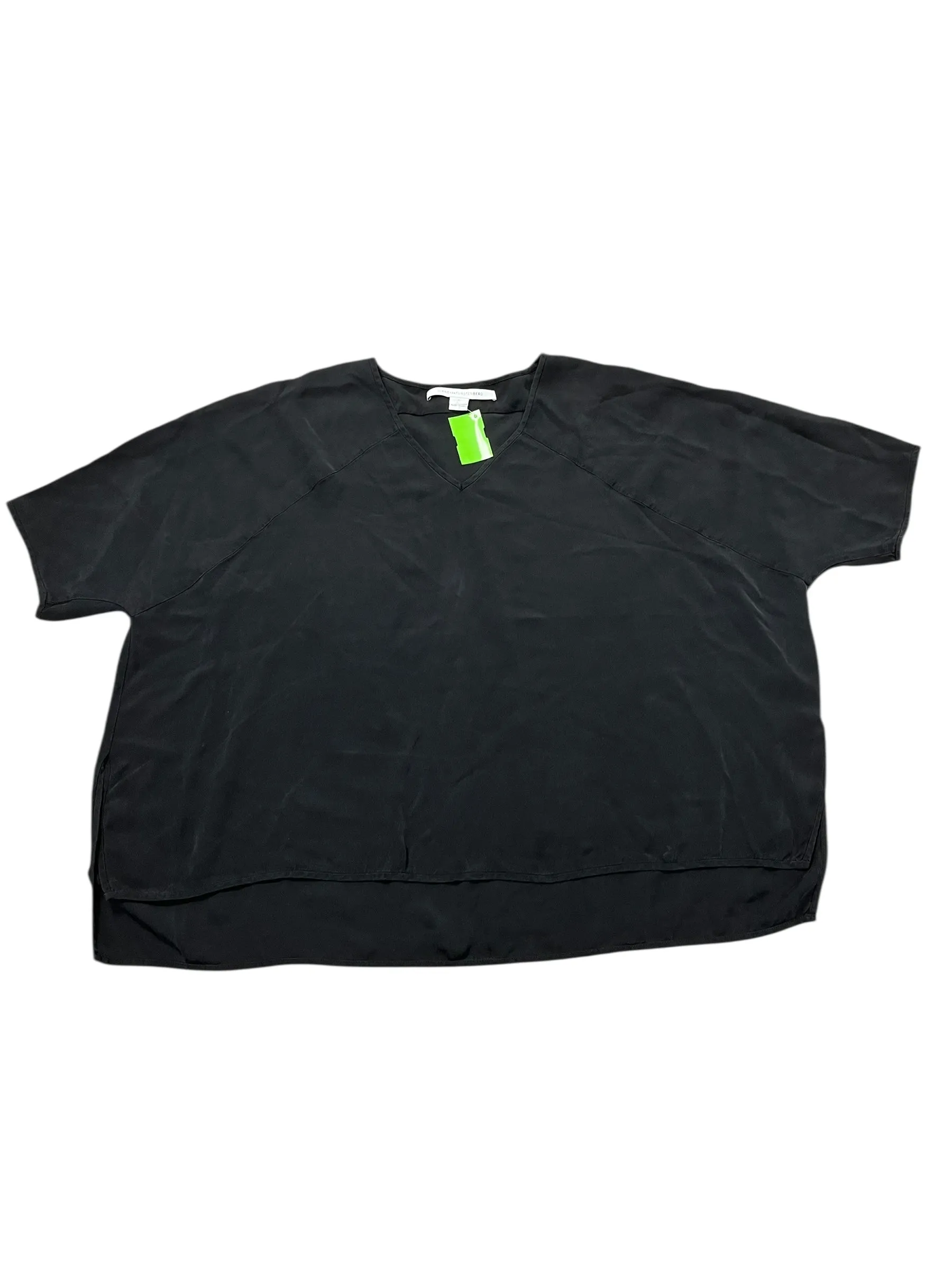 Classic Fit Cozy Hug Top Ss Designer By Diane Von Furstenberg In Black, Size:S