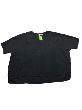 Classic Fit Cozy Hug Top Ss Designer By Diane Von Furstenberg In Black, Size:S