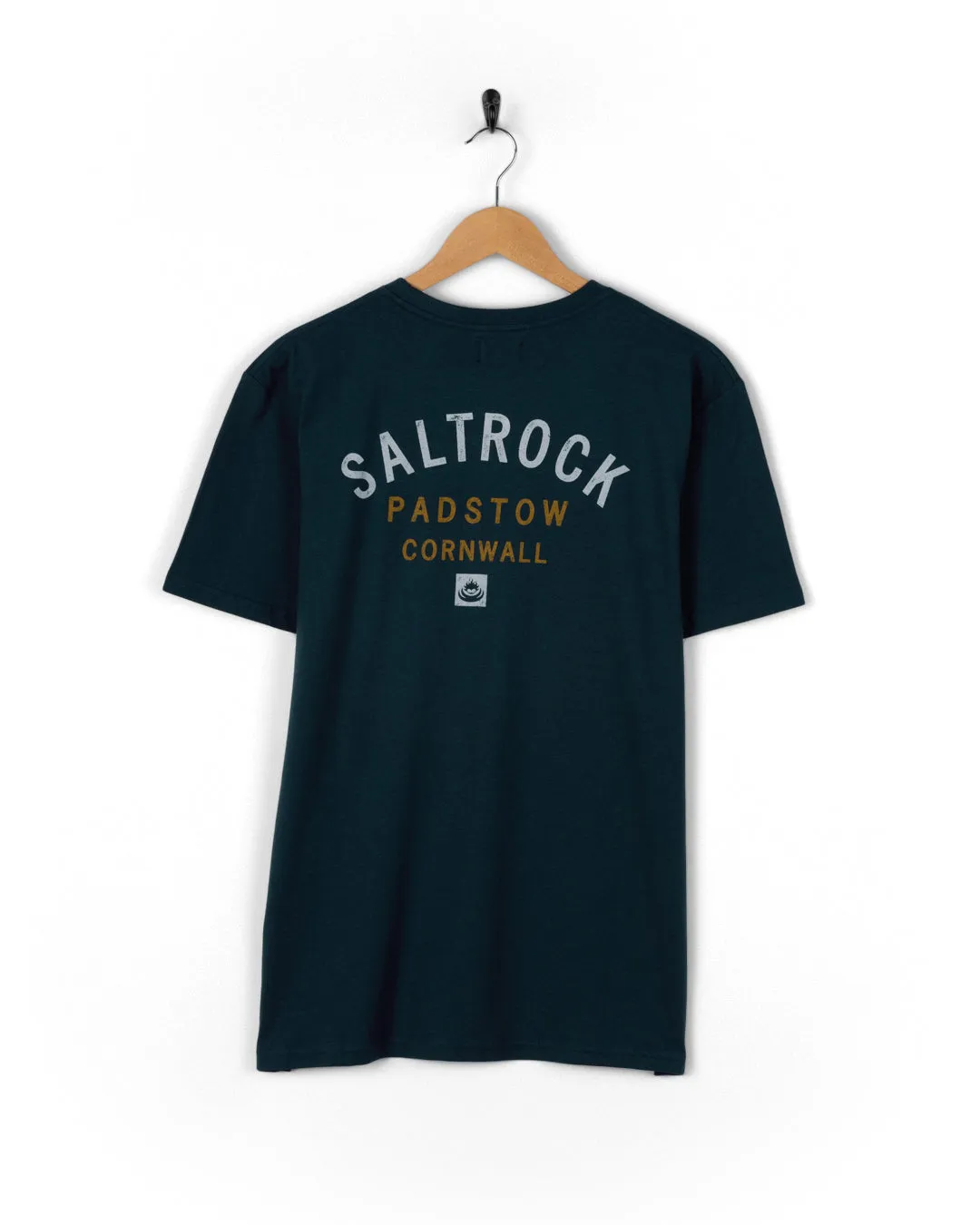 Location Padstow - Mens T-Shirt - Blue Holiday Wear