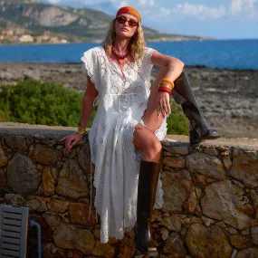 Yaya Lace Kaftan Knit Cool Street Style