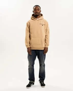 Newcastle United NUFC Retro Crest Beige Hoodie Cozy Active Wear