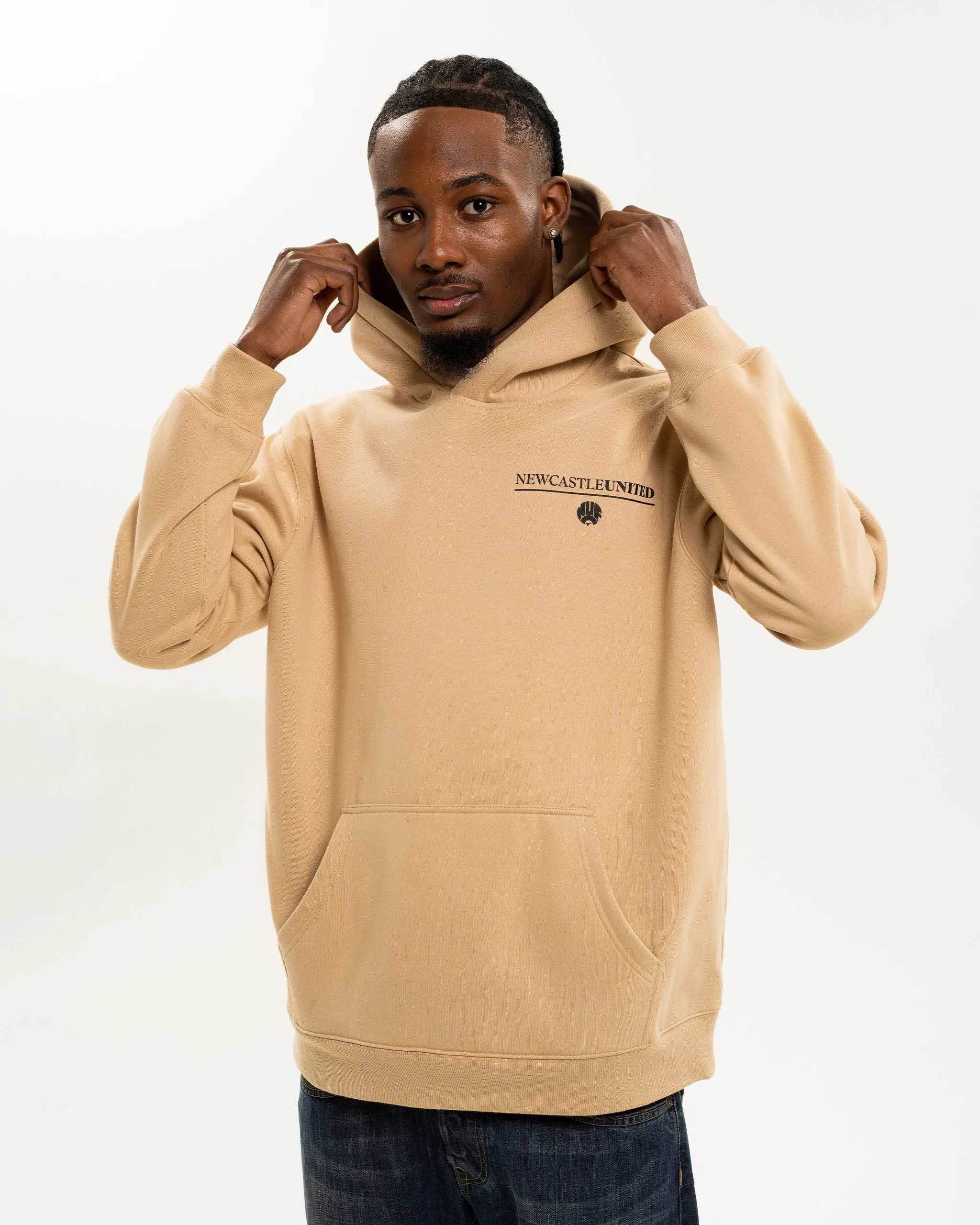 Thermal regulation Newcastle United NUFC Retro Crest Beige Hoodie