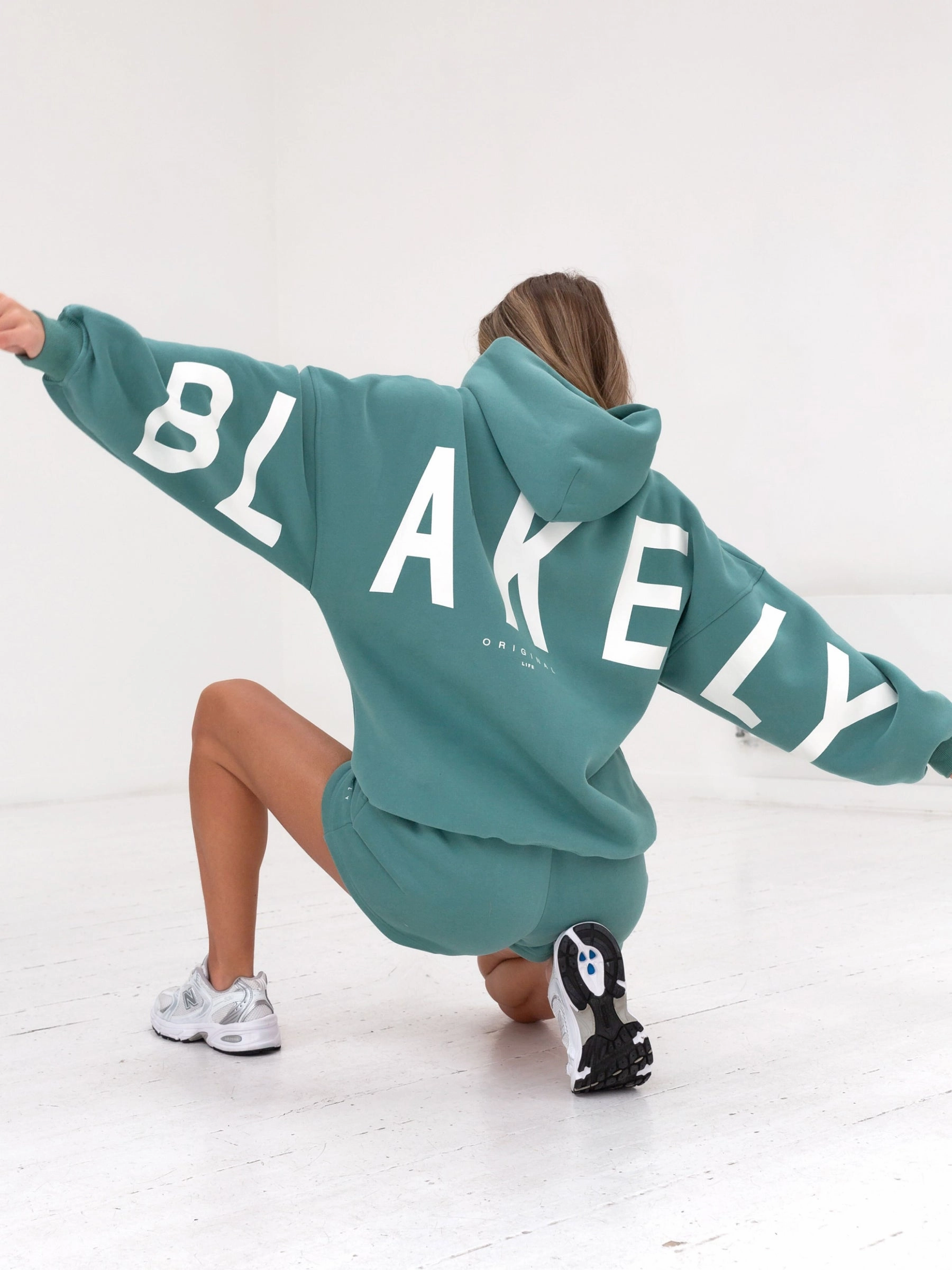 On-The-Go Style Soft Touch Feel Isabel Oversized Hoodie - Dusty Teal