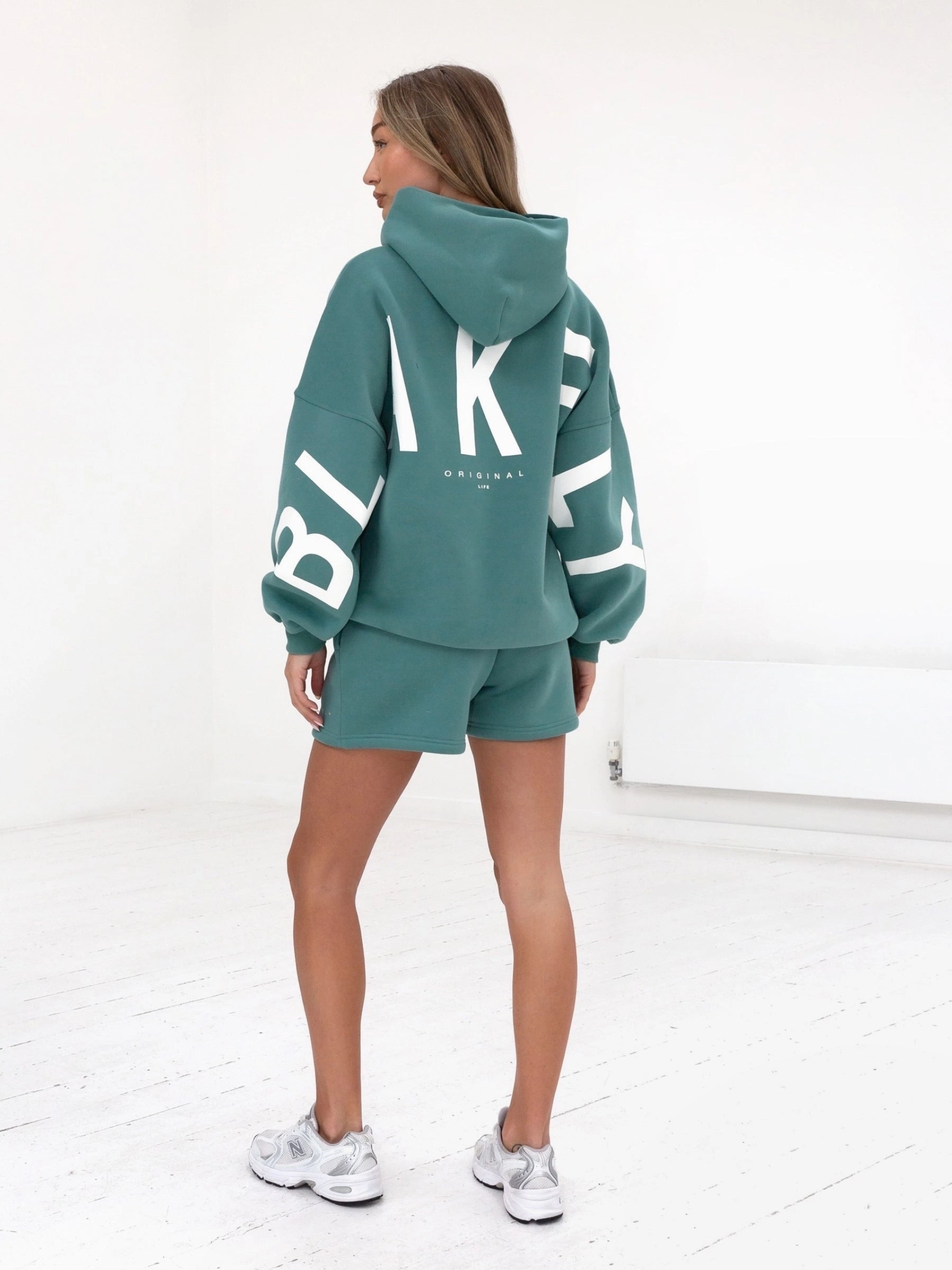 Isabel Oversized Hoodie - Dusty Teal Breathable Style