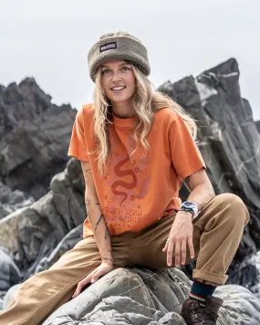 Eco friendly materials anti static coating Charmer - Womens Boxy Short Sleeve T-Shirt - Orange