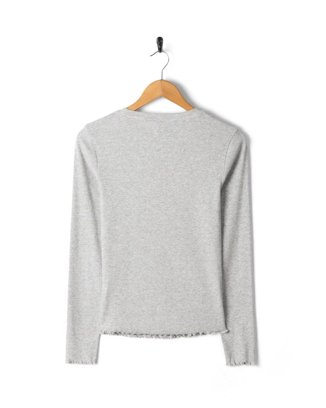 Fashionable Look Versatile Wear Charmer -Womens Long Sleeve T-Shirt - Grey