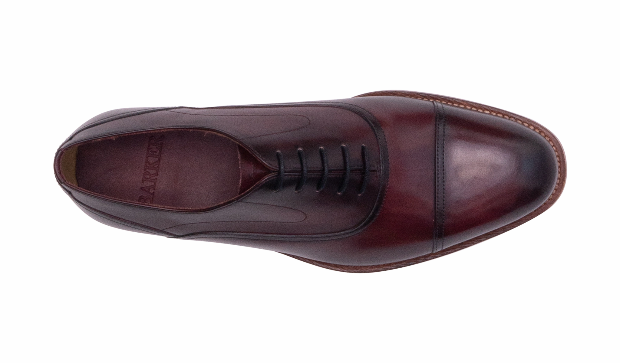 Cherwell- Hand Brushed Burgundy Comfortable Business Shoes