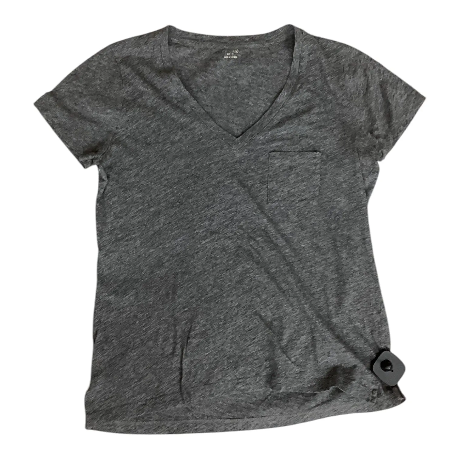 Top Short Sleeve Designer By Madewell In Grey, Size: S Slim Waistband