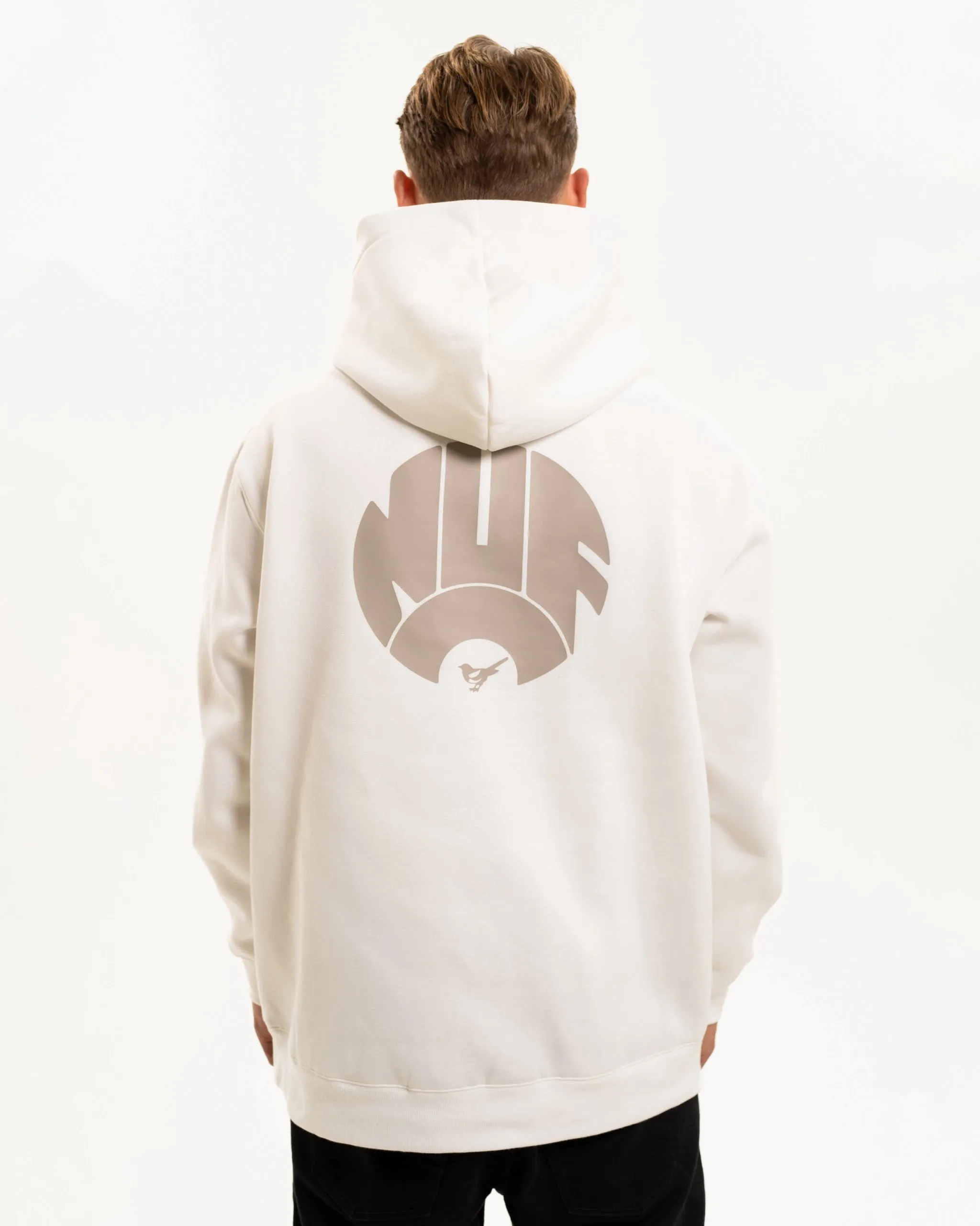 Newcastle United NUFC Retro Crest White Hoodie Cold-Weather Apparel Sleek Comfort Fit