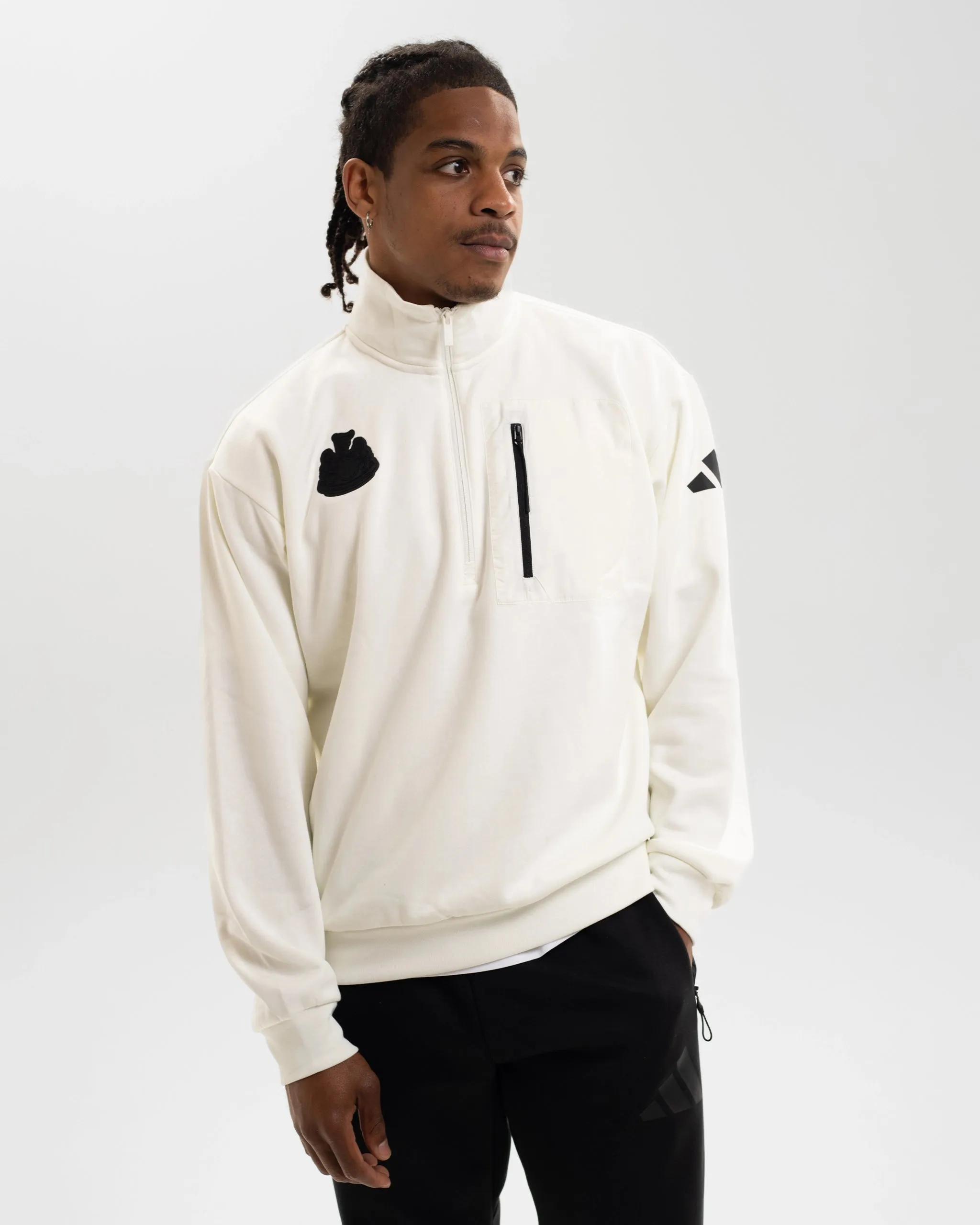 Thermal Insulation Technology Newcastle United adidas Men's Off White Sweatshirt
