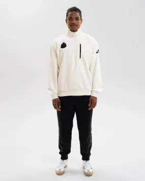 Knit Style Newcastle United adidas Men's Off White Sweatshirt