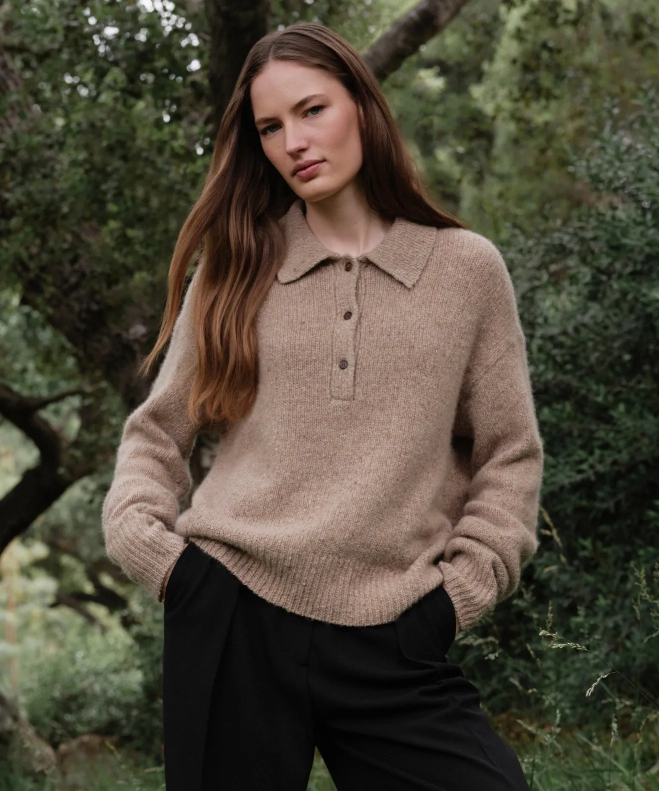 Cashmere Burke Polo Soft Design soft fit
