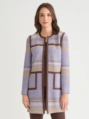 Clean Jacket Detail Temperature Regulating Heritage Multi-Stitch Knit Jacket - True Fit