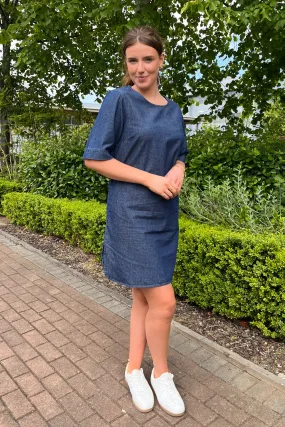 Layer Safe Easy and Effortless Tenim Medium Blue Dress