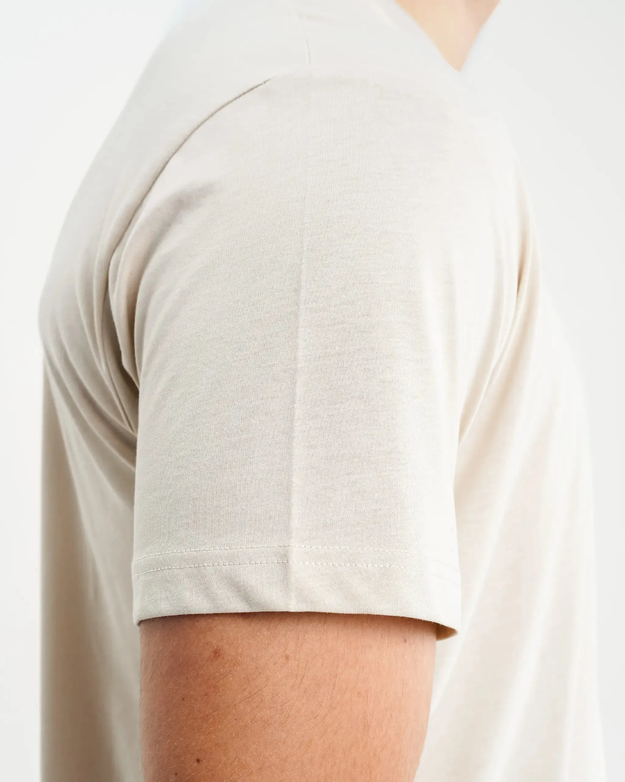 Newcastle United Men's Oat Tipped Tee Layered Comfort