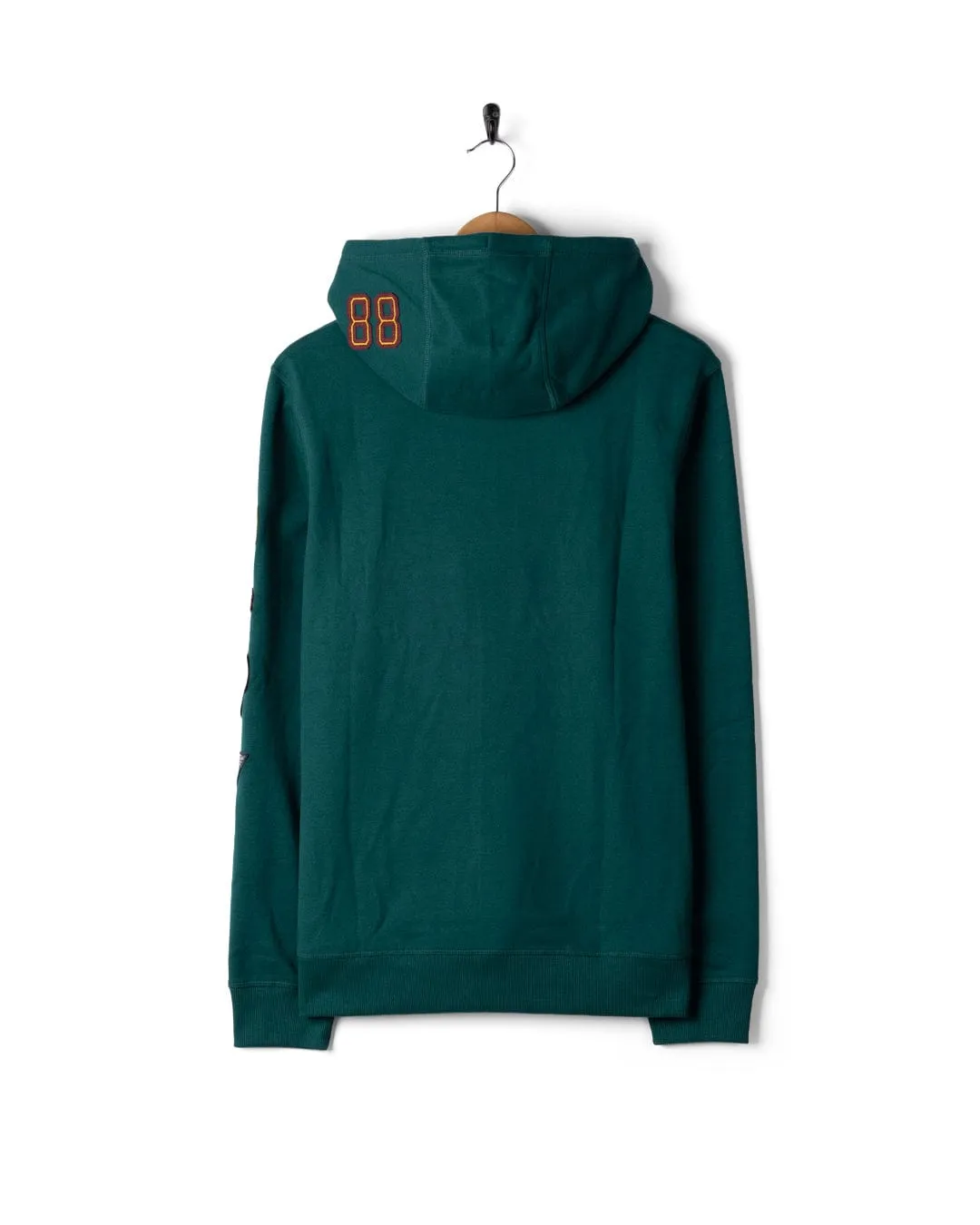 Layered Knit Elegant Knit Patch - Mens Pop Hoodie - Teal