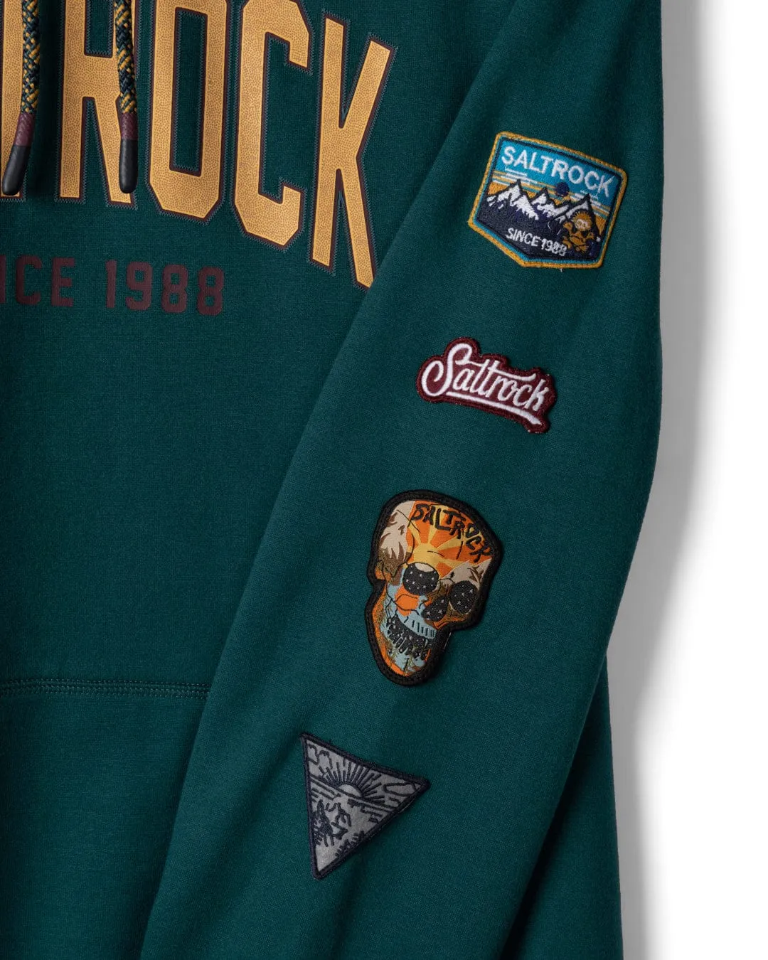 Patch - Mens Pop Hoodie - Teal Fashion Forward Winter Fashionable