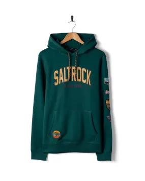 Patch - Mens Pop Hoodie - Teal Side Slit Design Sleek Comfort