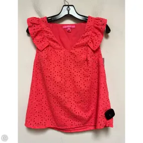 Top Short Sleeve Designer By Lilly Pulitzer In Coral, Size: Xs windproof