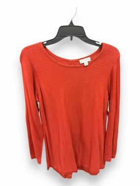 TemperatureRegulating Material Top Long Sleeve By Susan Graver In Brown, Size: M