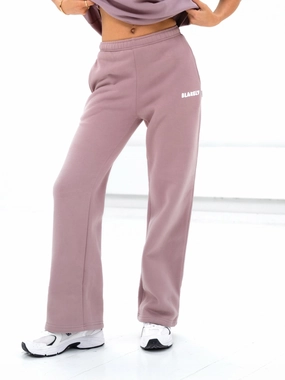 Cooling Fabric Perfectly Fit Cloud Print Wide Leg Sweatpants - Dusty Pink
