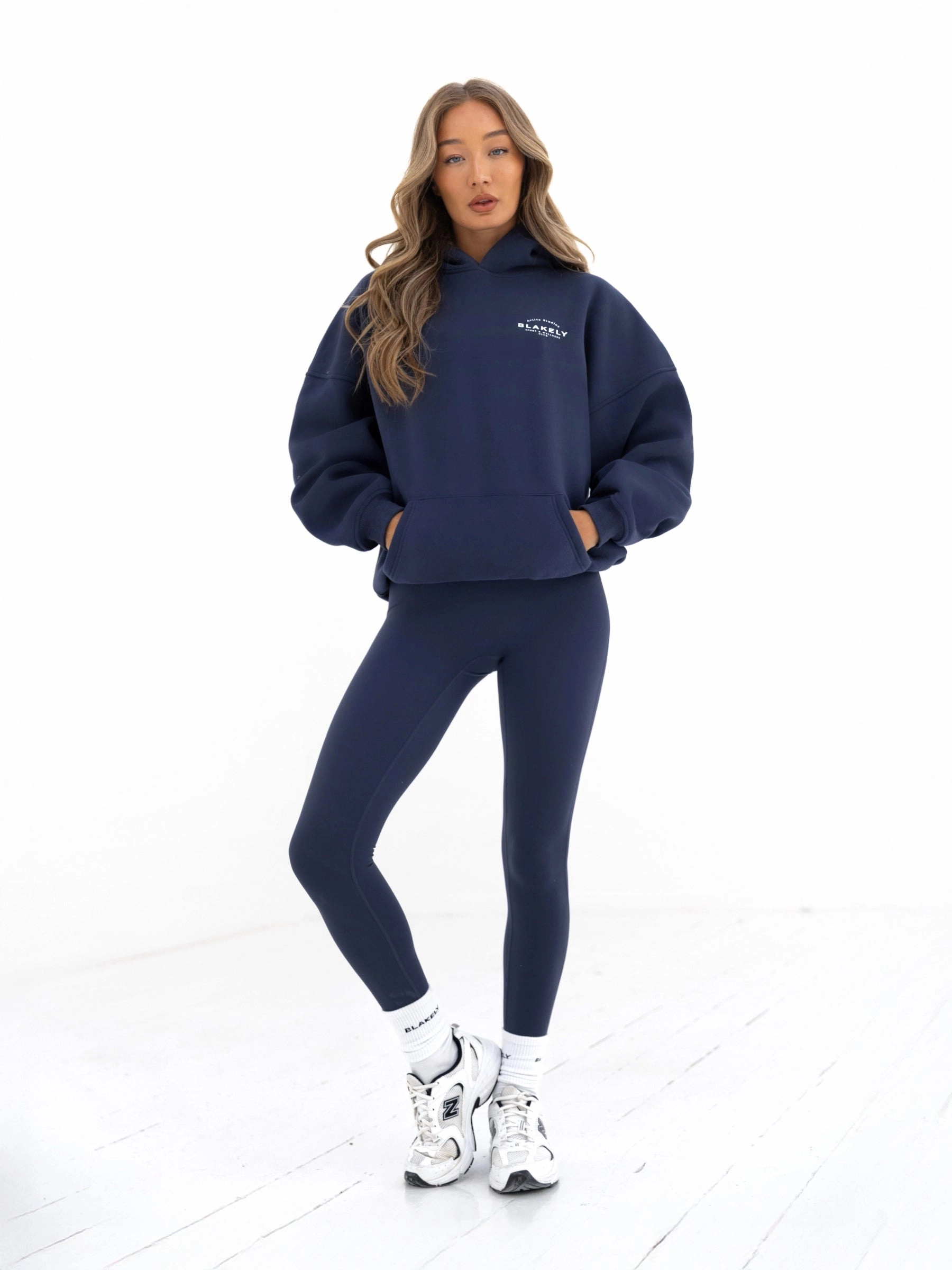 Active Studios Oversized Hoodie - True Navy Lion like