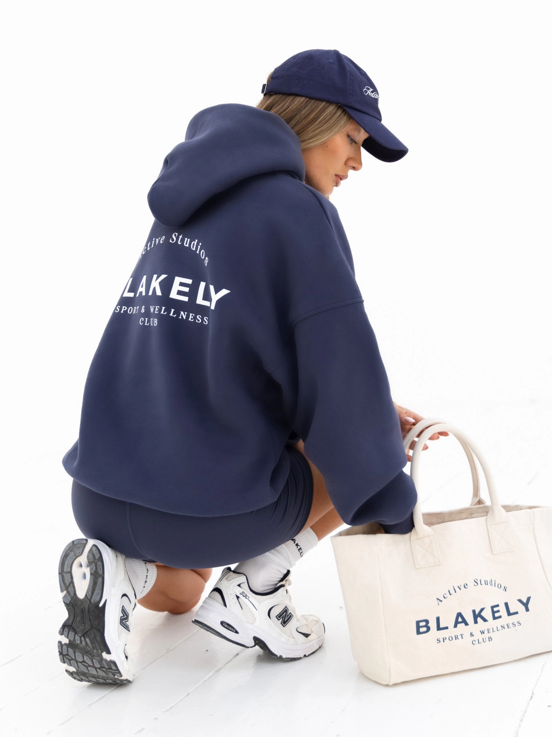 Comfy Cut Modern Smart Active Studios Oversized Hoodie - True Navy