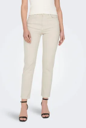 MoistureWickingFabric Emily Cream High Waisted Jeans