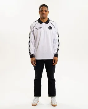 Classic Layer Wear Newcastle United Men's White Long Sleeve Polo Shirt