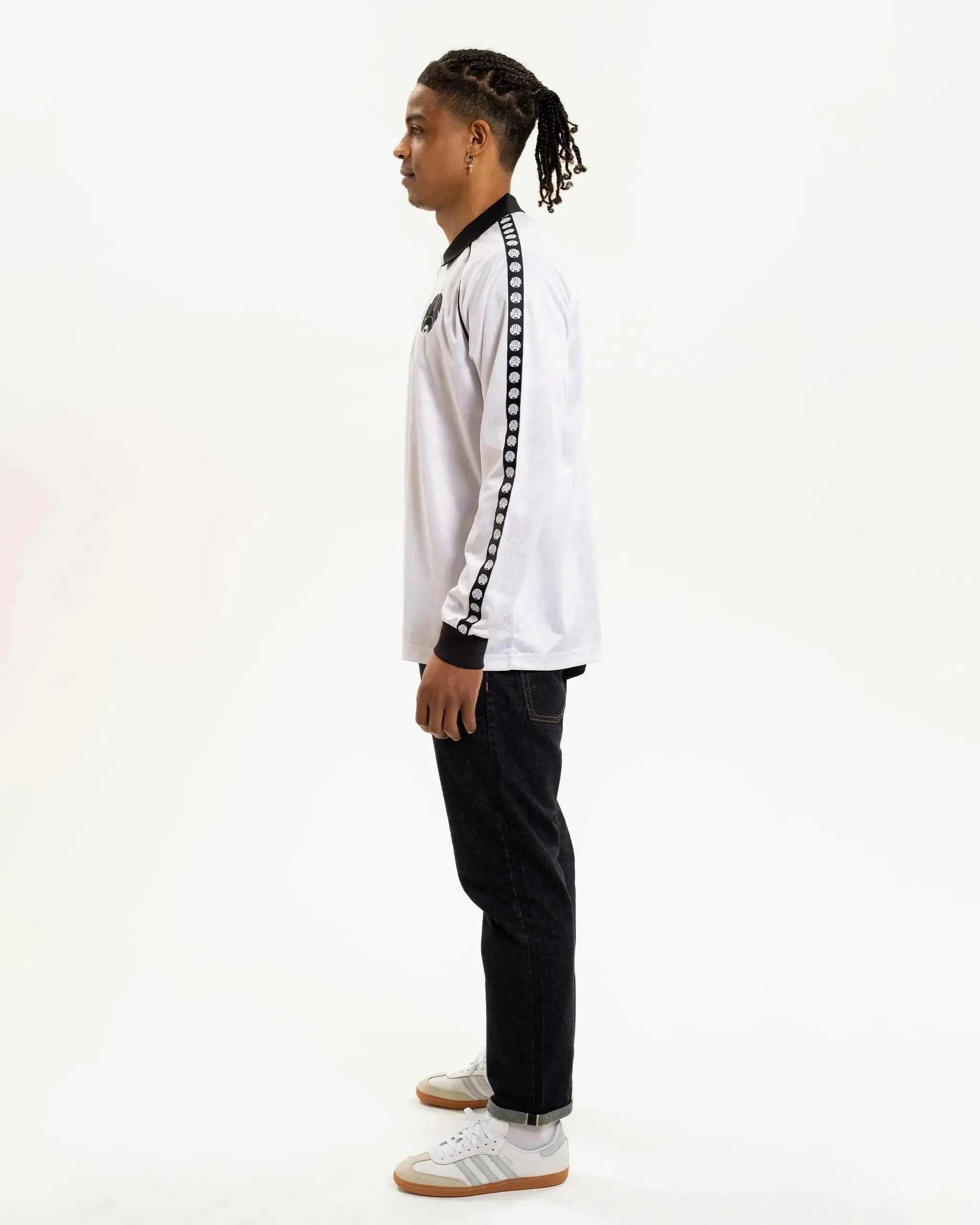 Everyday Wear Newcastle United Men's White Long Sleeve Polo Shirt