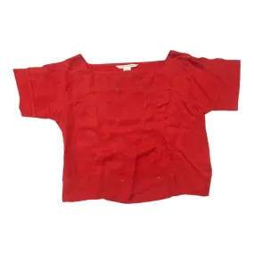 Fresh Style Top Ss Designer By Diane Von Furstenberg In Red, Size:S