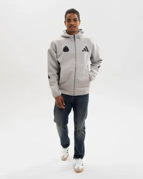 Newcastle United adidas Men's Z.N.E. Grey Full Zip Hoodie Urban Layer