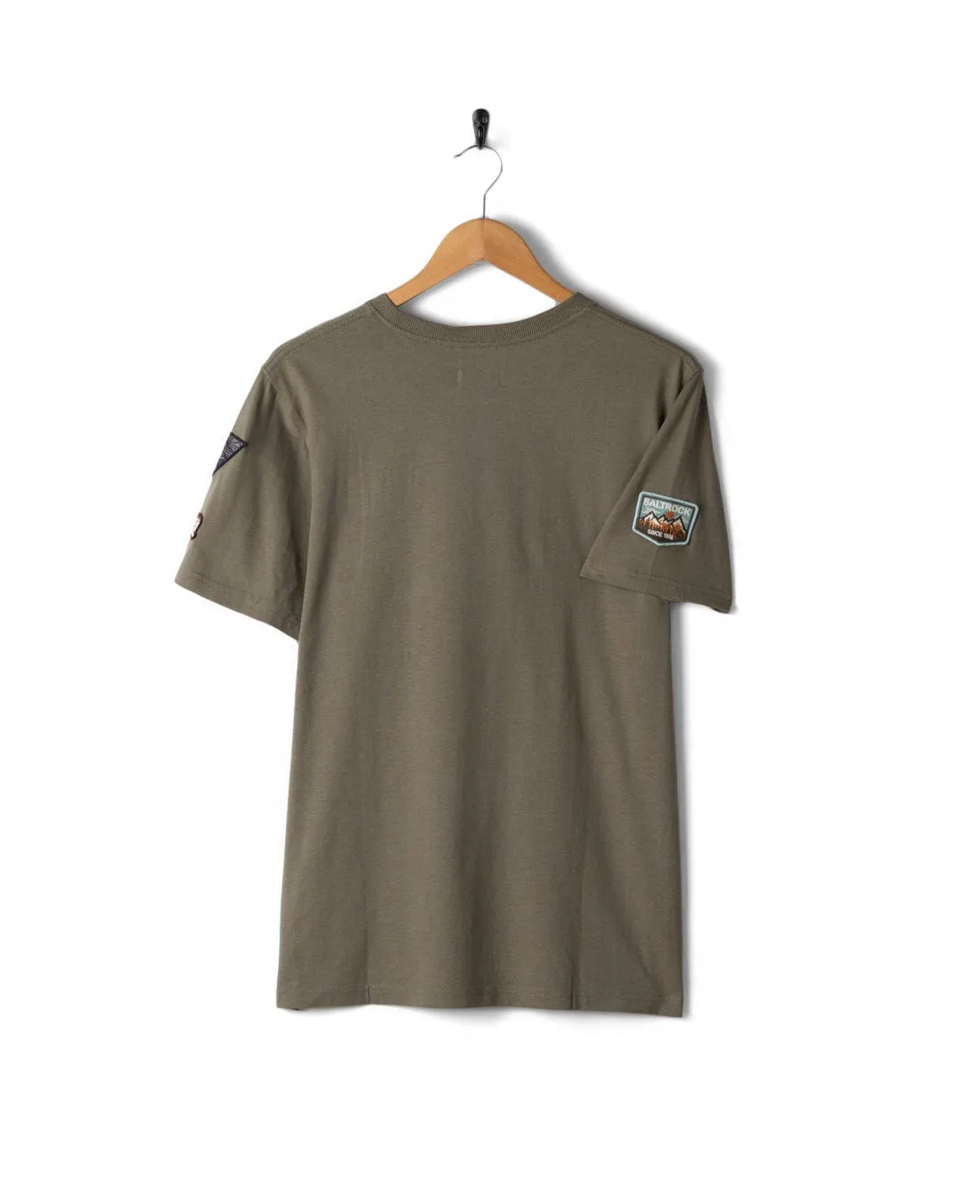 Pilling Resistant Finish Patch - Mens Short Sleeve T-Shirt - Green
