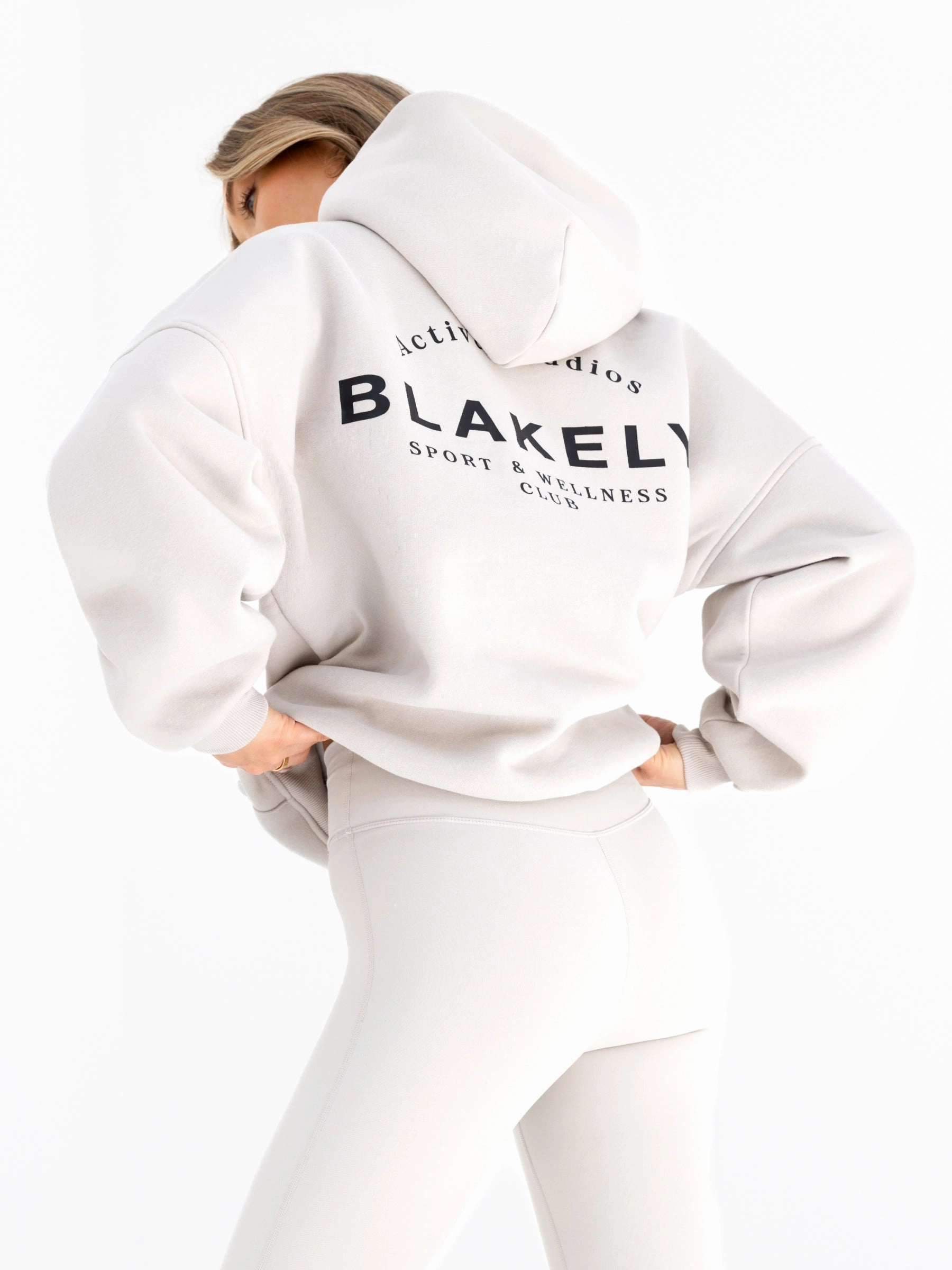 Chill Fit Soft Design Active Studios Oversized Hoodie - Ivory