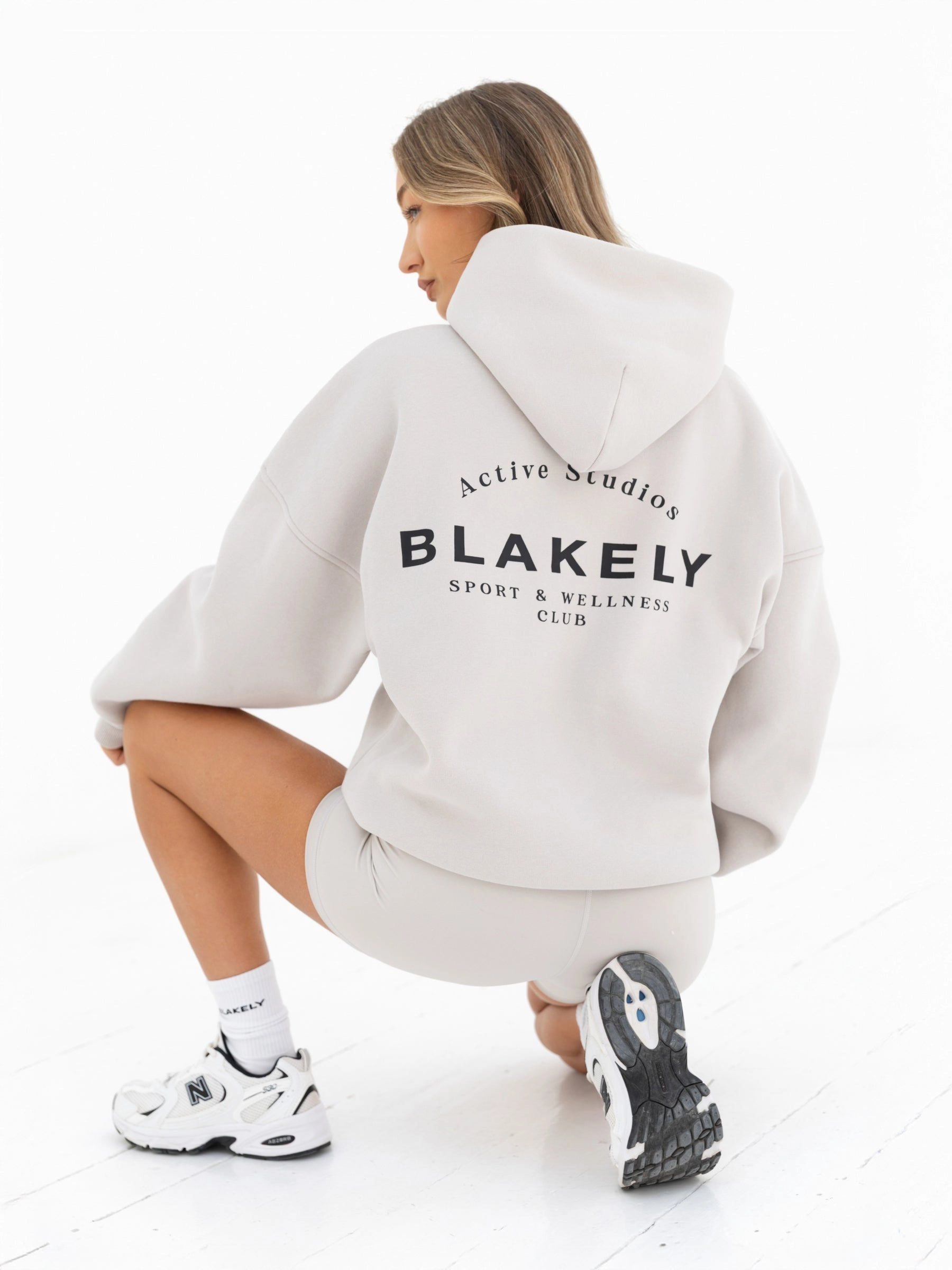 Active Studios Oversized Hoodie - Ivory Errand Ready Bird like
