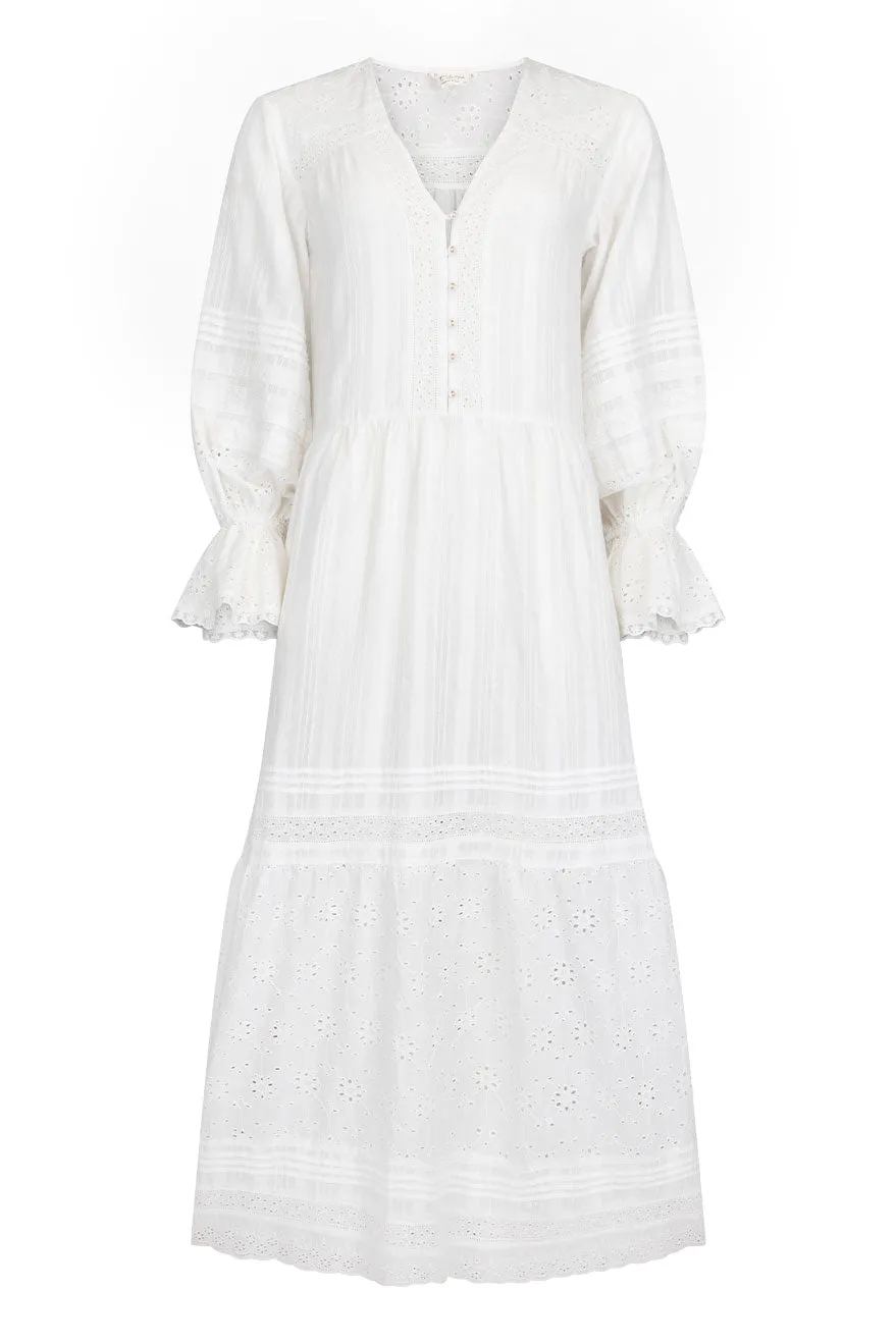 Daily Movement Delicate Finish Whimsy Garden Lace Gown