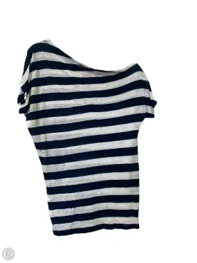 NonIronTechnology Stretch Wear Top Short Sleeve Designer By Tory Burch In Striped Pattern, Size: Xs