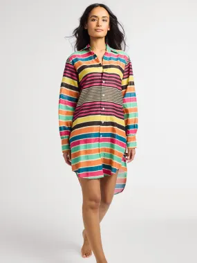 Holly Mini Dress in Ibiza Stripe Pure Aesthetic