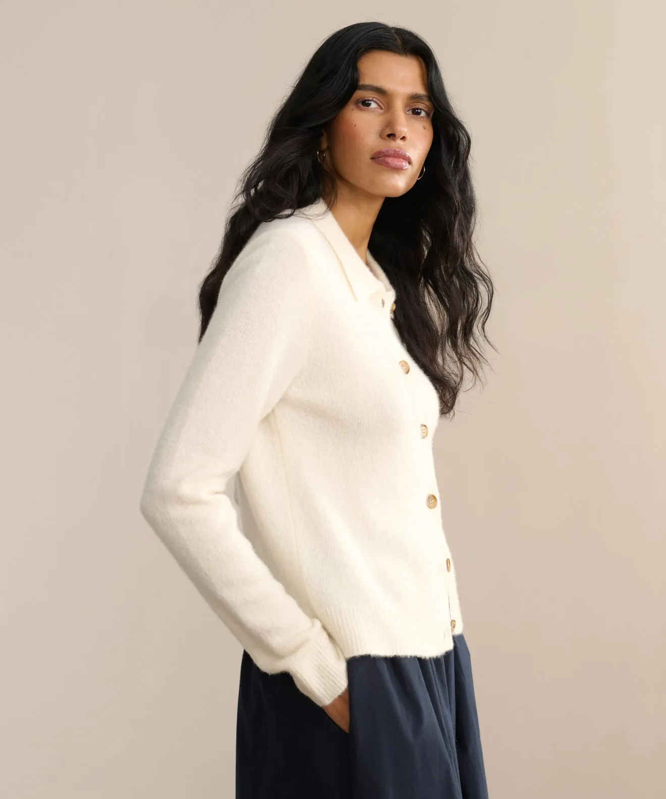 Knitted Warmth Non Pilling Surface Murphy Cardigan