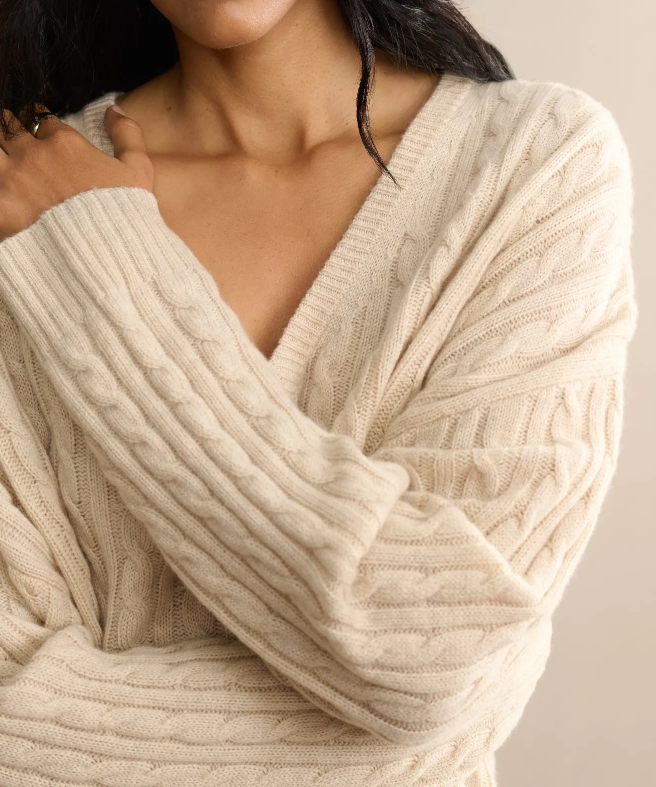 Chill Comfort Design Warm Winter Wear Nell V-Neck Sweater