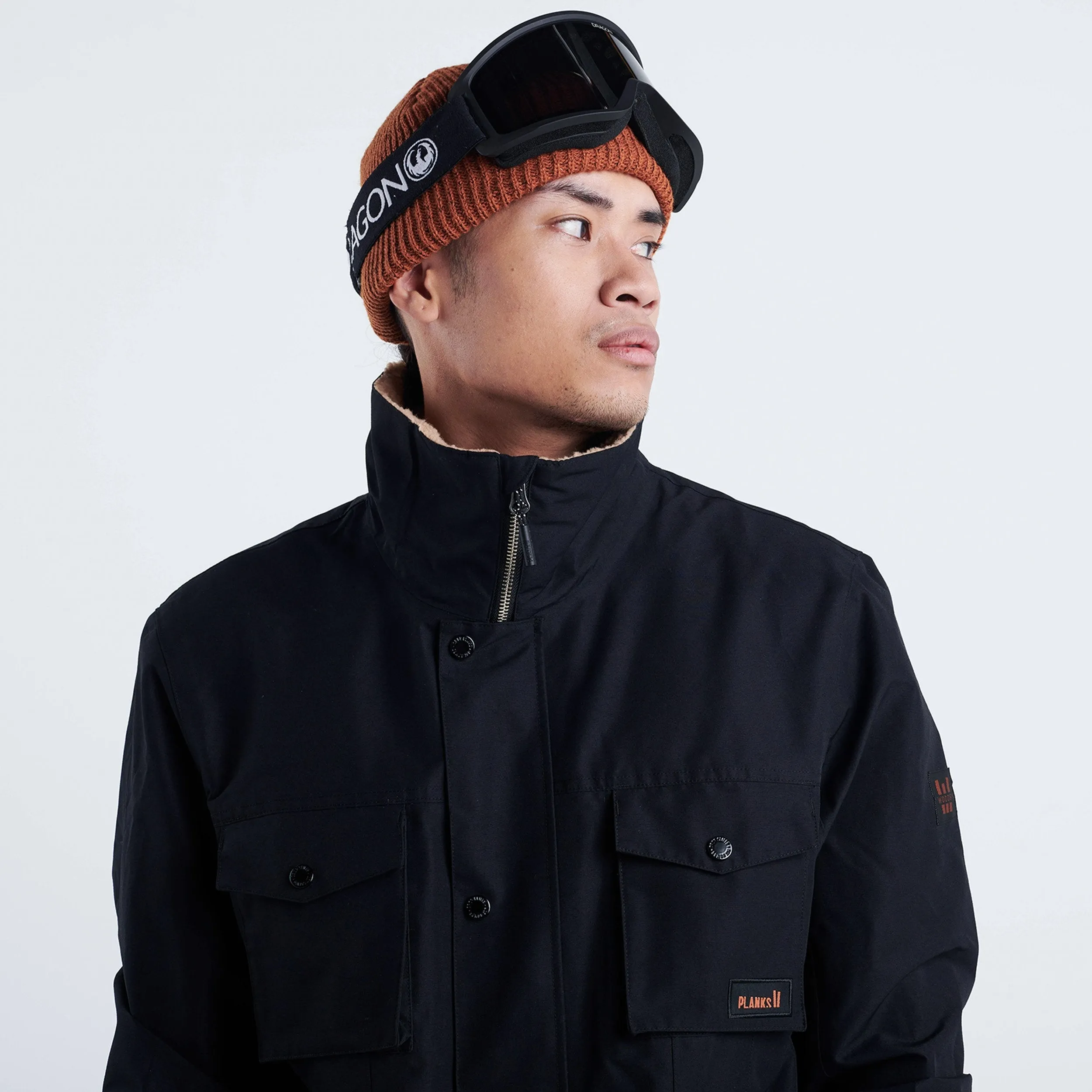 Men's Planks x Woodsy 'Yeah Baby' Jacket Lightweight Design Soft Texture