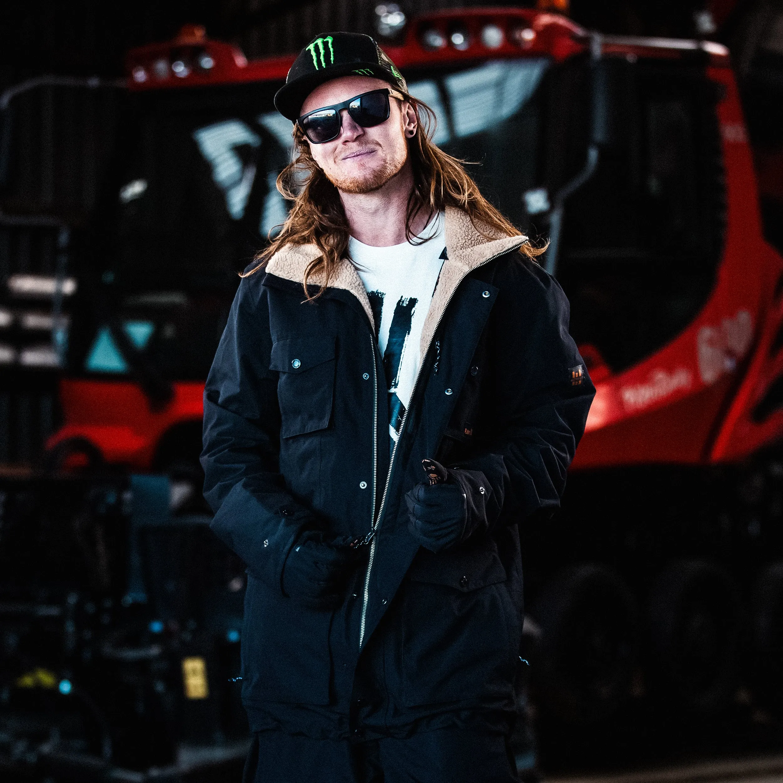 Men's Planks x Woodsy 'Yeah Baby' Jacket Layered Hem Design