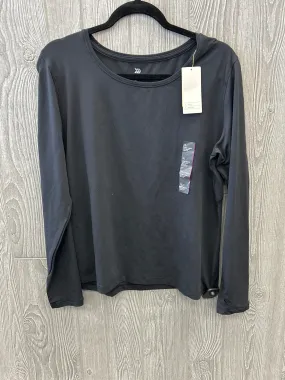 CarbonNeutral Production Stain Resistant Treatment Athletic Top Long Sleeve Crewneck By All In Motion In Black, Size: Xl